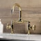 Kingston Brass KS2172RKX Bridge Bathroom Faucet with Push Pop-Up, Polished Brass KS2172RKX - alternate 4